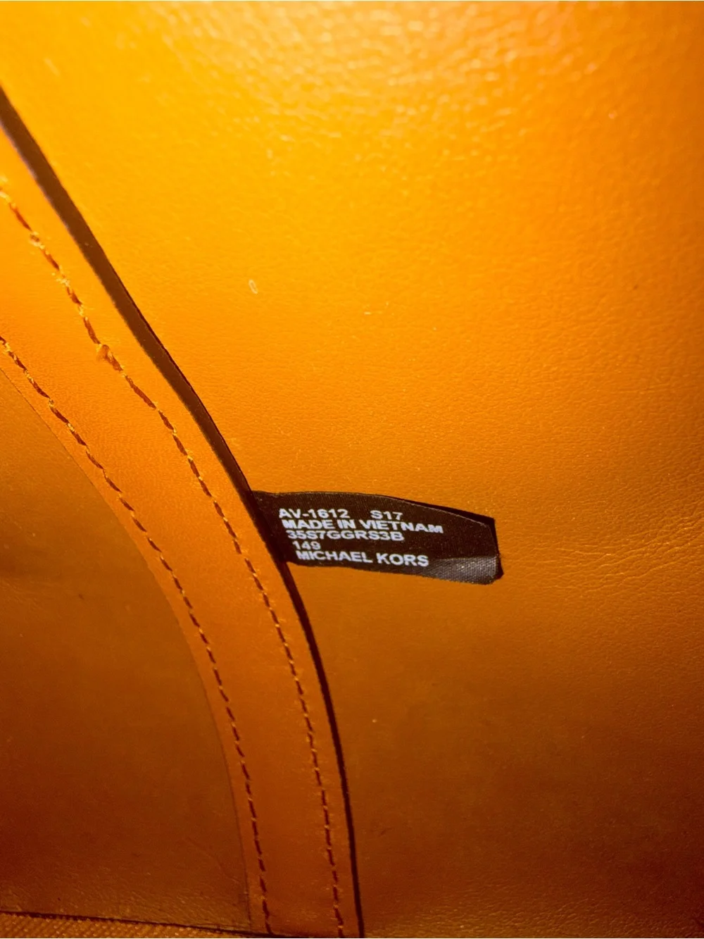 Michael Kors Vanilla Logo Satchel with Acorn Trim